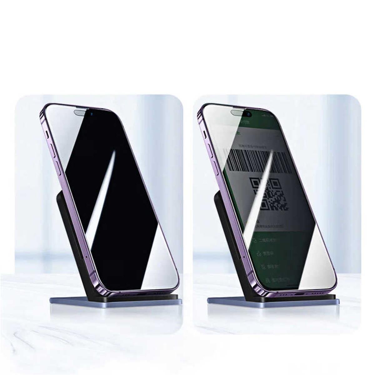 Apple iPhone 14 Pro Max Zore Kor Privacy Cam Ekran Koruyucu
