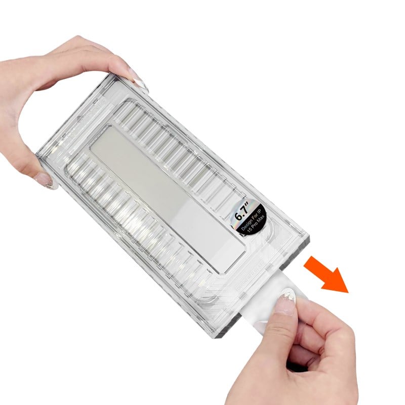 Apple iPhone 15 CaseWorld Ultra-Thin Serisi 0.15mm HD Cam Ekran Koruyucu + Uygulama Aparatlı