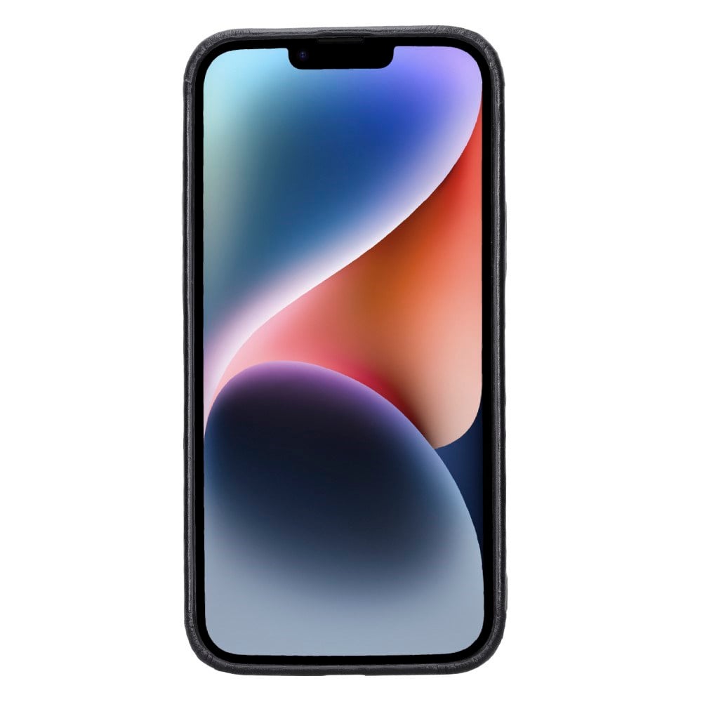 Apple iPhone 15 Plus Uyumlu Deri Arka Kapak ROCK RST1