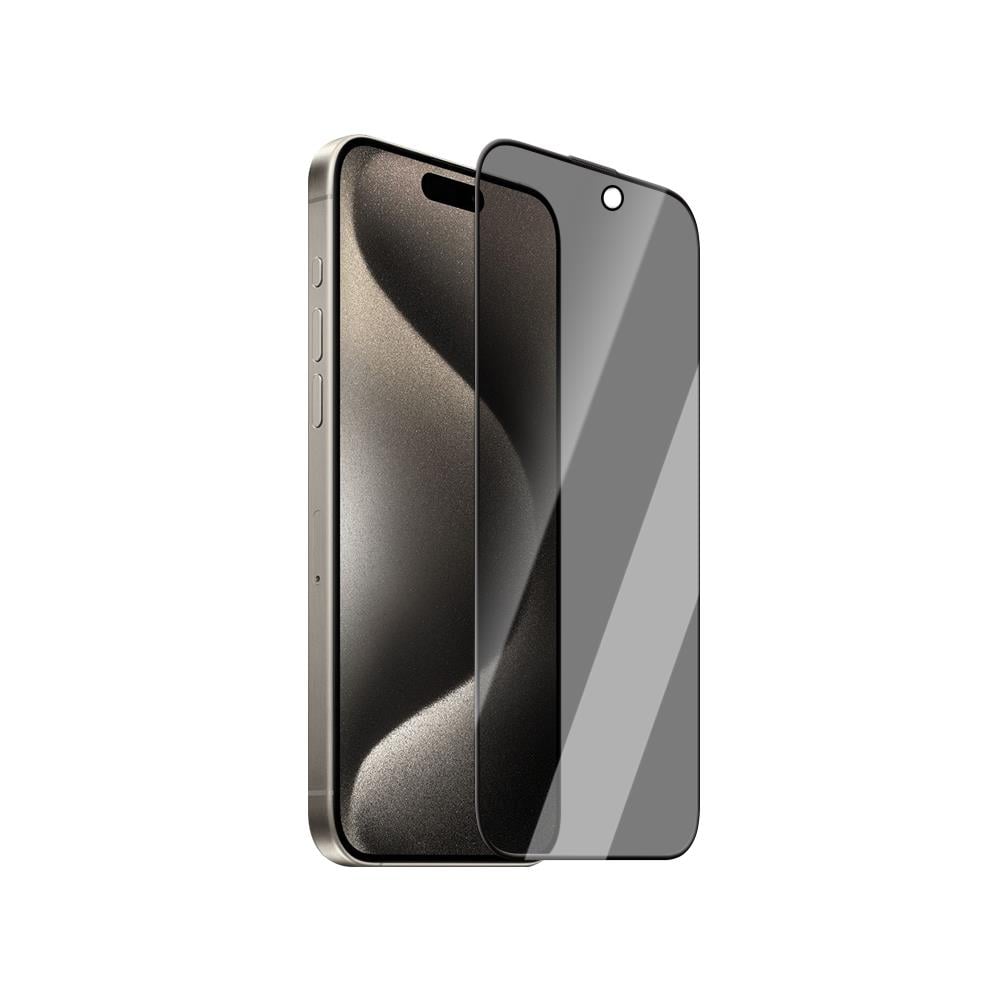 Apple iPhone 15 Pro CaseWorld Ultra-Thin Serisi Privacy 0.15mm HA Cam Ekran Koruyucu