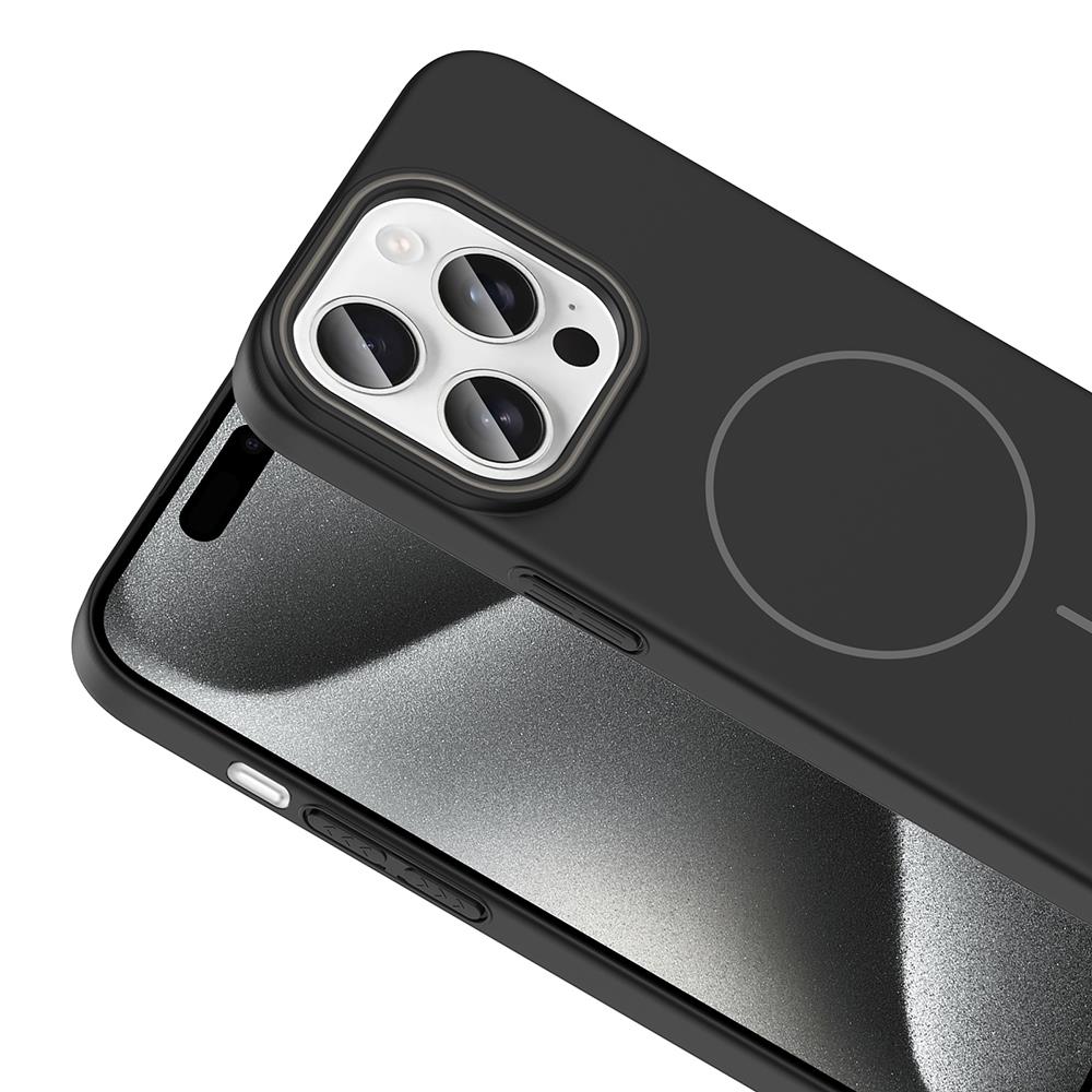 Apple iPhone 15 Pro Kılıf Magsafe Şarj Özellikli Zore Ruby Silikon Kapak