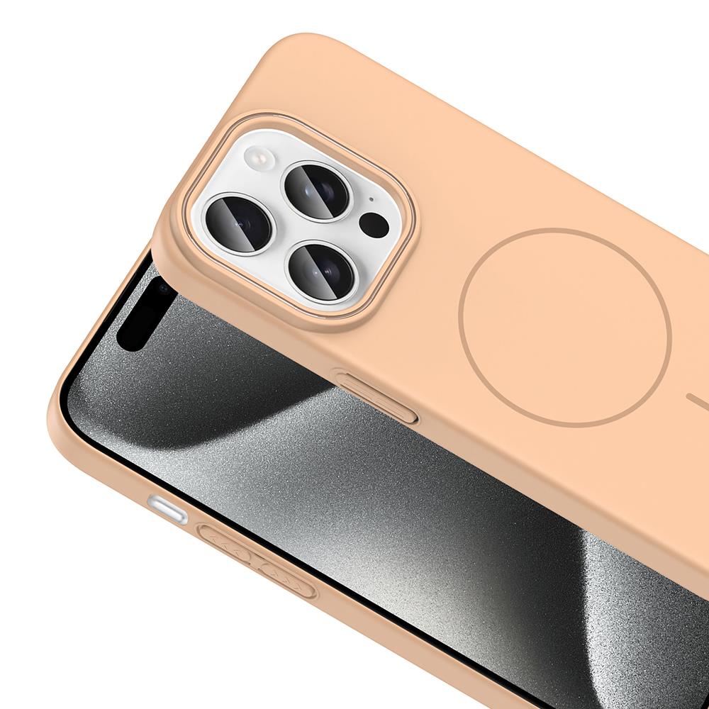 Apple iPhone 15 Pro Kılıf Magsafe Şarj Özellikli Zore Ruby Silikon Kapak