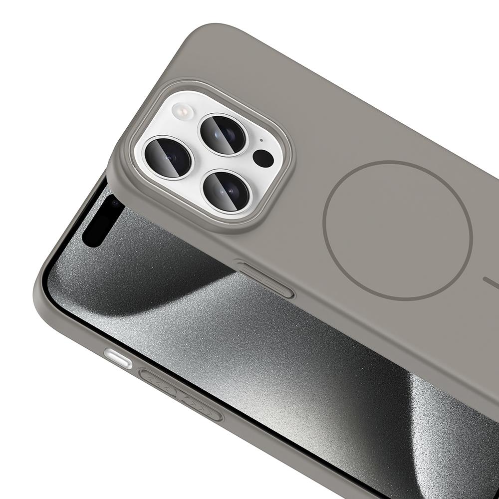 Apple iPhone 15 Pro Kılıf Magsafe Şarj Özellikli Zore Ruby Silikon Kapak