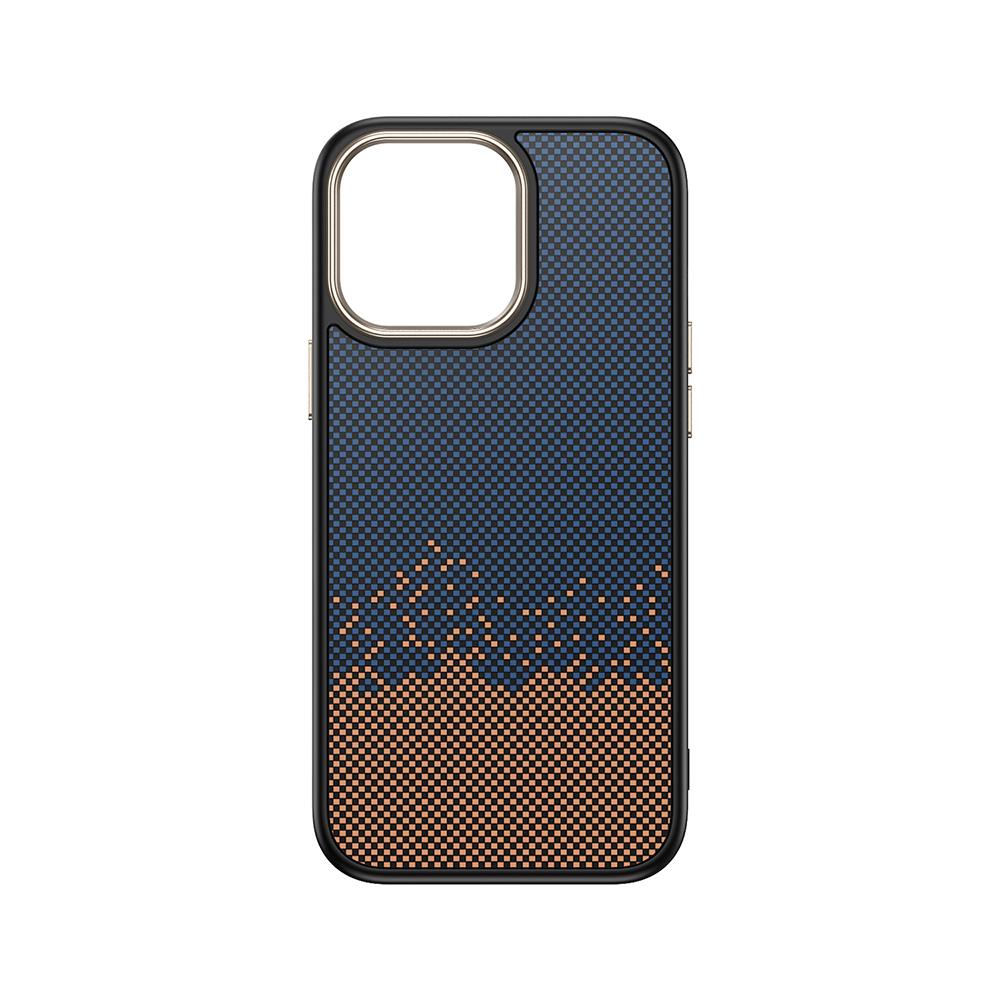 Apple iPhone 15 Pro Max Kılıf M-safe Şarj Özellikli Karbon Fiber Görünümlü Zore Antina Kapak