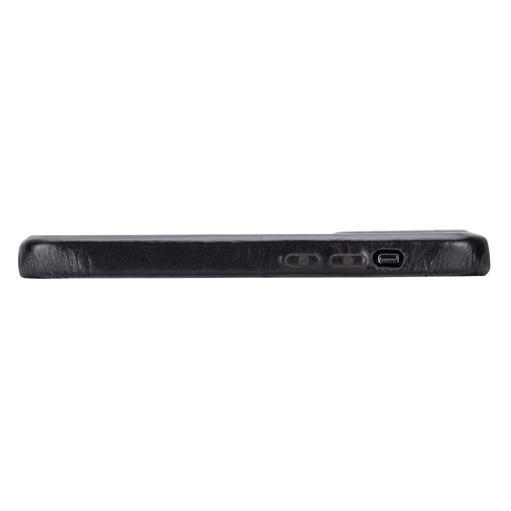 Apple iPhone 15 Pro Uyumlu Deri Arka Kapak ROCK RST1