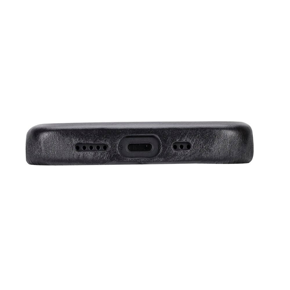 Apple iPhone 15 Uyumlu Deri Arka Kapak ROCK RST1