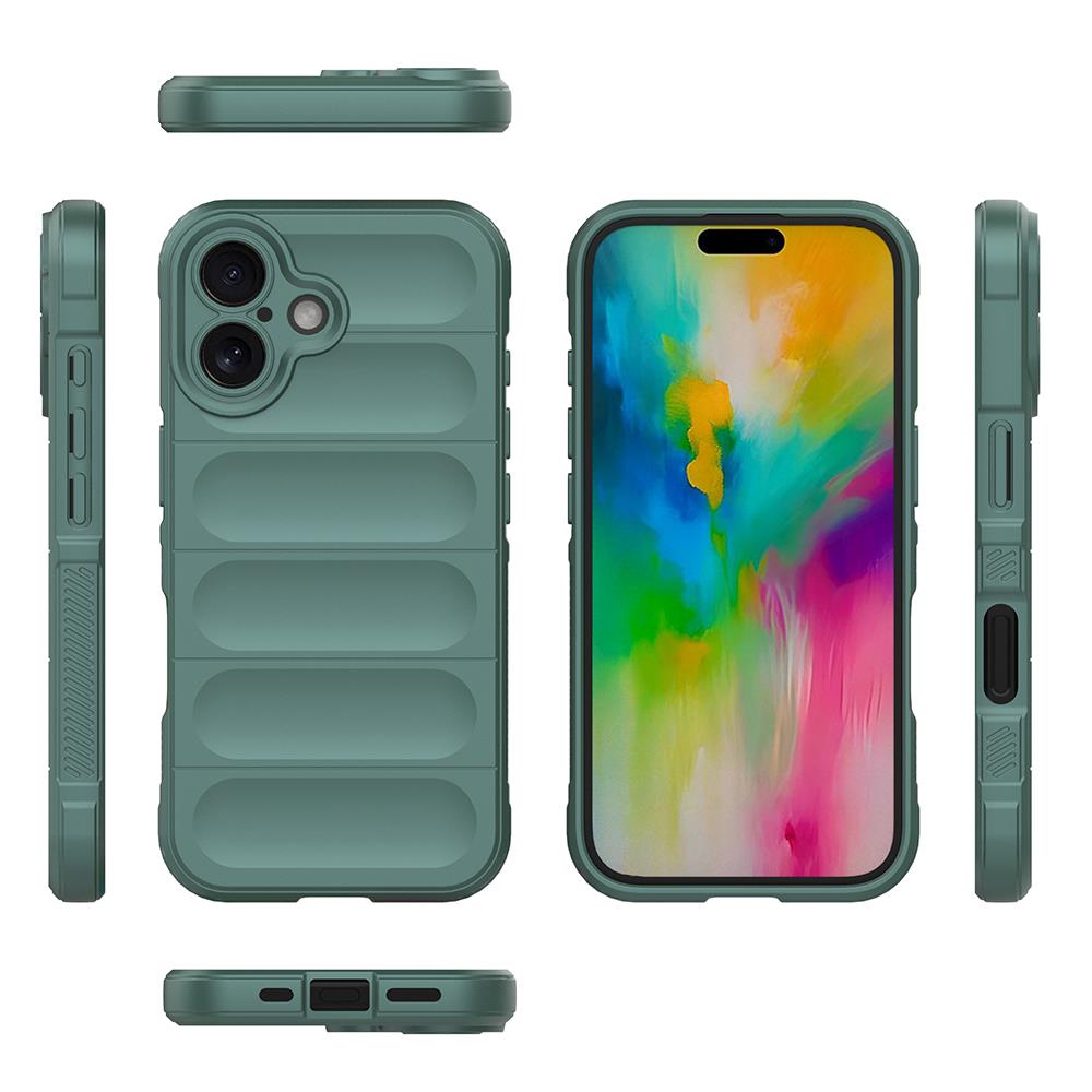 Apple iPhone 16 Kılıf Esnek TPU Oyuklu Arka Yüzey Tasarımlı Zore Etnik Silikon Kapak