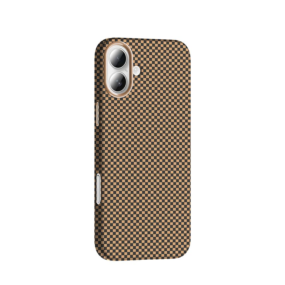 Apple iPhone 16 Kılıf Magsafe Şarj Özellikli Karbon Fiber Görünümlü Zore Gros Kapak