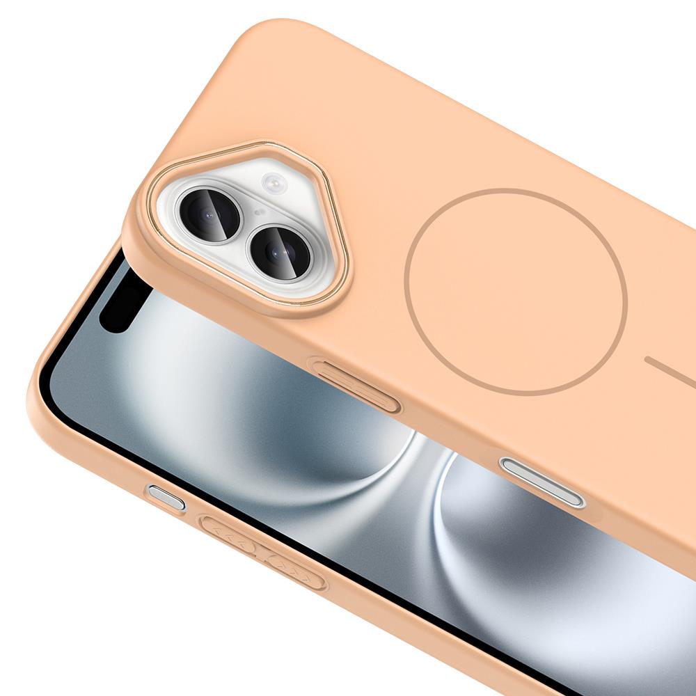 Apple iPhone 16 Kılıf Magsafe Şarj Özellikli Zore Ruby Silikon Kapak