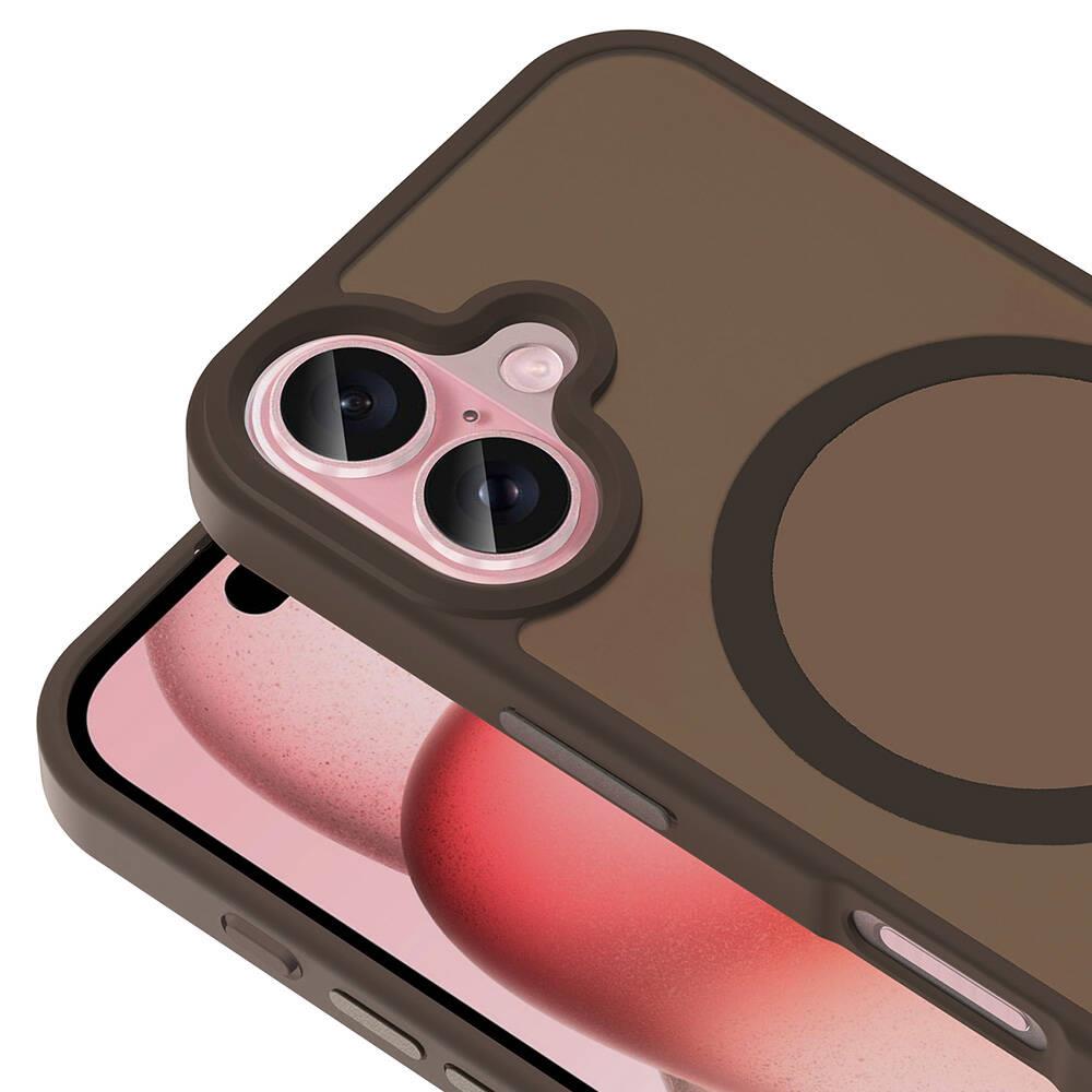 Apple iPhone 16 Kılıf Magsafe Şarj Özellikli Mat Arka Yüzey Zore Sio Kapak