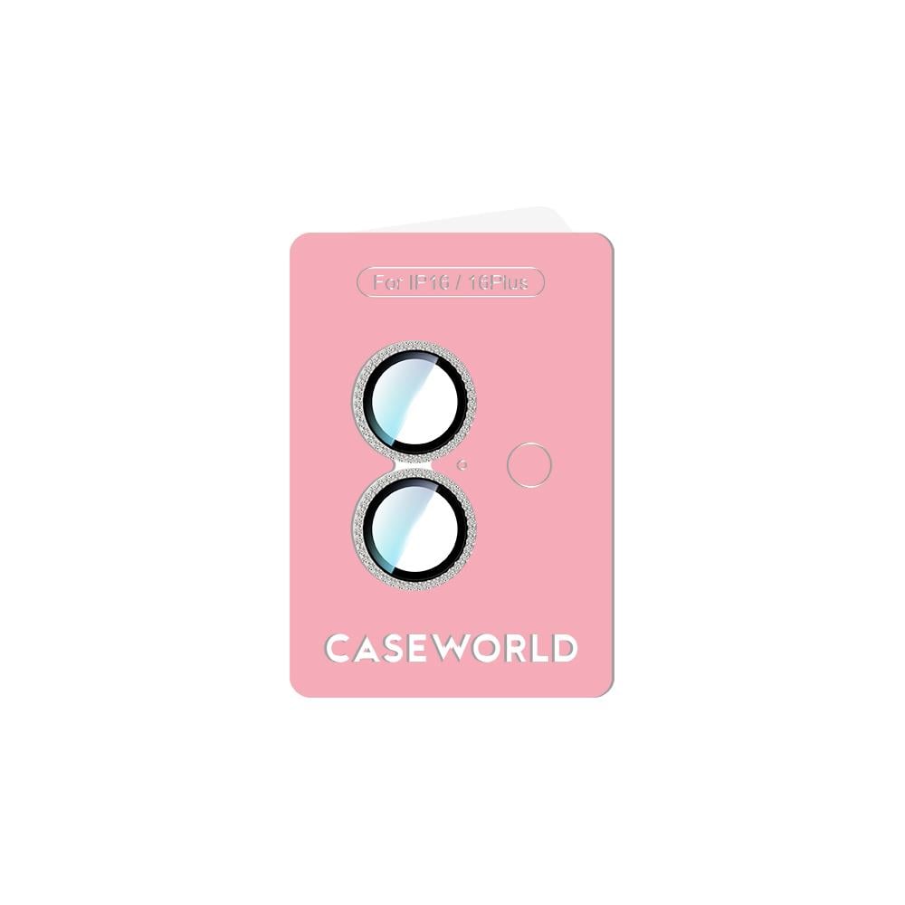 Apple iPhone 16 Plus CaseWorld Alloy Sparkling Diamond Serisi Taşlı Lens Koruyucu