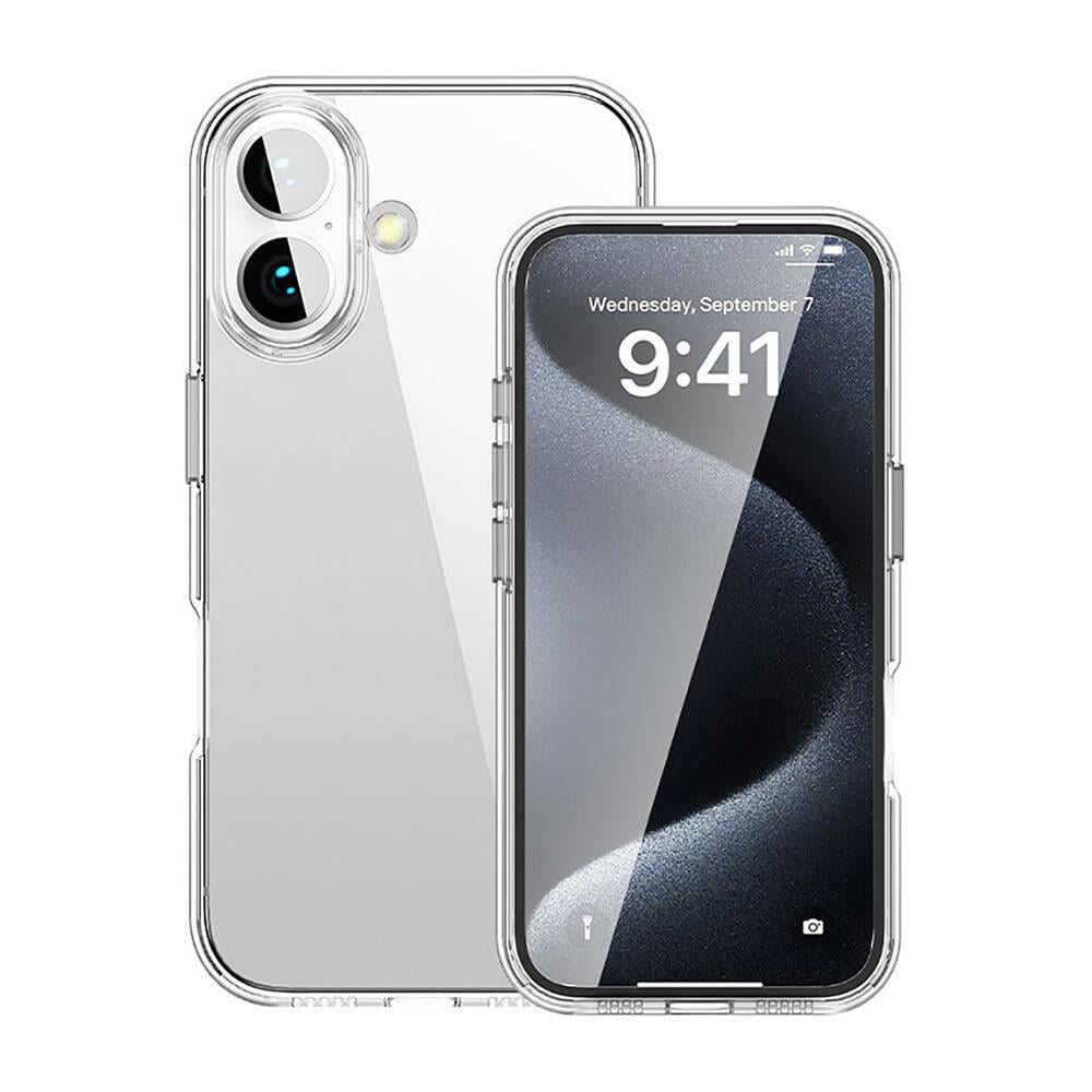 Apple iPhone 16 Plus Kılıf M-safe Şarj Özellikli Transparan Sert PC Wlons Pita Kapak