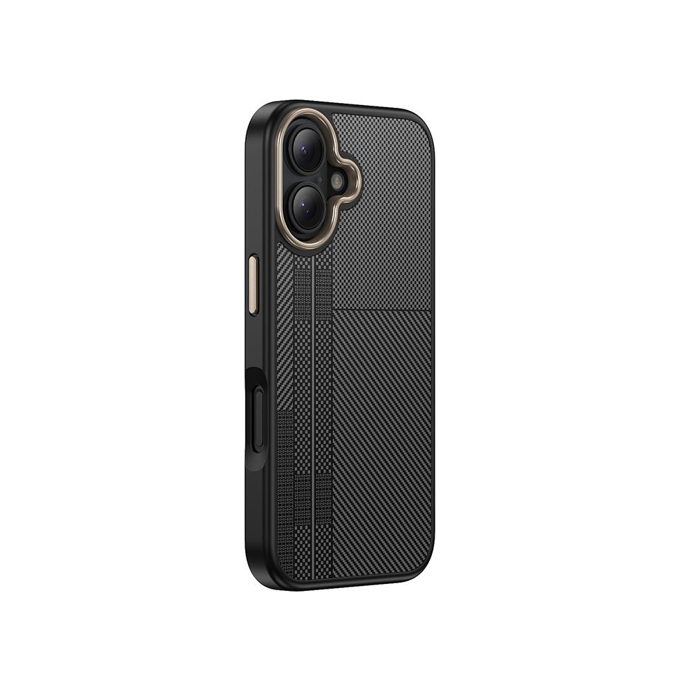 Apple iPhone 16 Plus Kılıf M-safe Şarj Özellikli Karbon Fiber Görünümlü Zore Antina Kapak