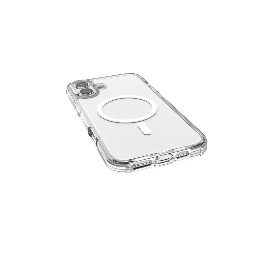 Apple iPhone 16 Plus Kılıf M-safe Şarj Özellikli Airbag Tasarımlı Raptic Clear Serisi Şeffaf Kapak