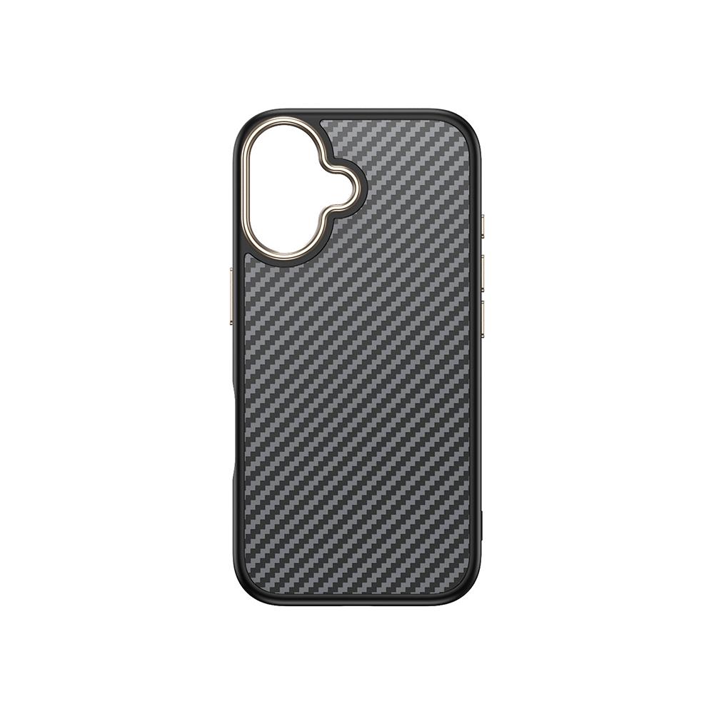 Apple iPhone 16 Plus Kılıf M-safe Şarj Özellikli Karbon Fiber Görünümlü Zore Antina Kapak
