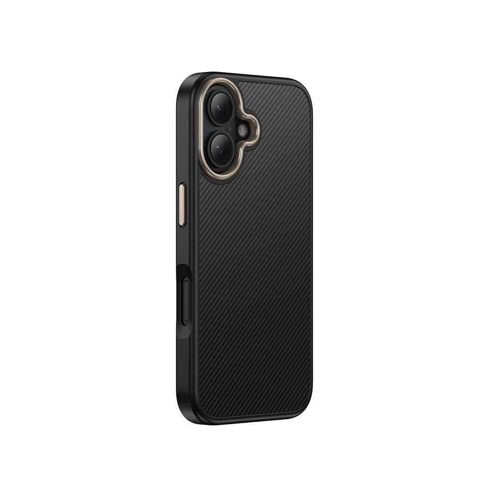 Apple iPhone 16 Plus Kılıf M-safe Şarj Özellikli Karbon Fiber Görünümlü Zore Antina Kapak