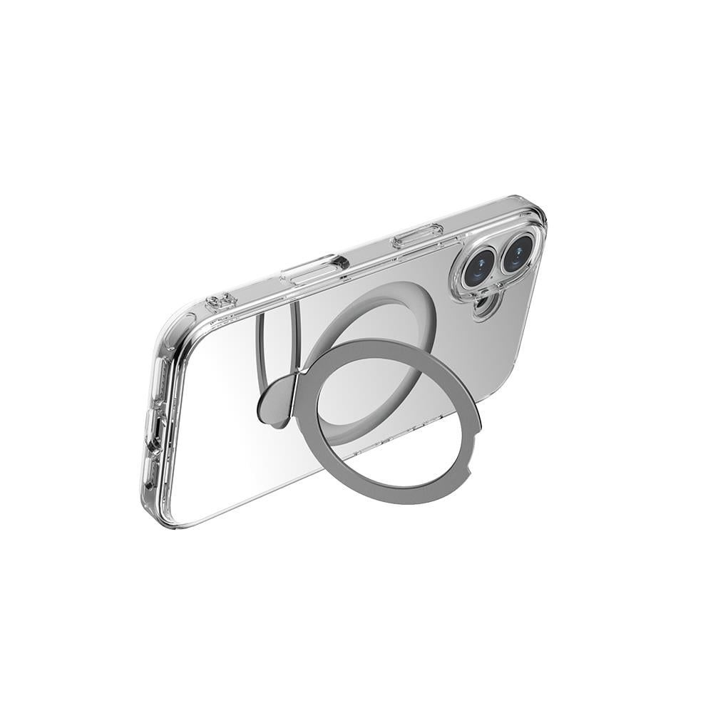 Apple iPhone 16 Plus M-safe Şarj Özellikli Kılıf Raptic Air Stand Serisi Aynalı Arka Yüzey Standlı Kapak