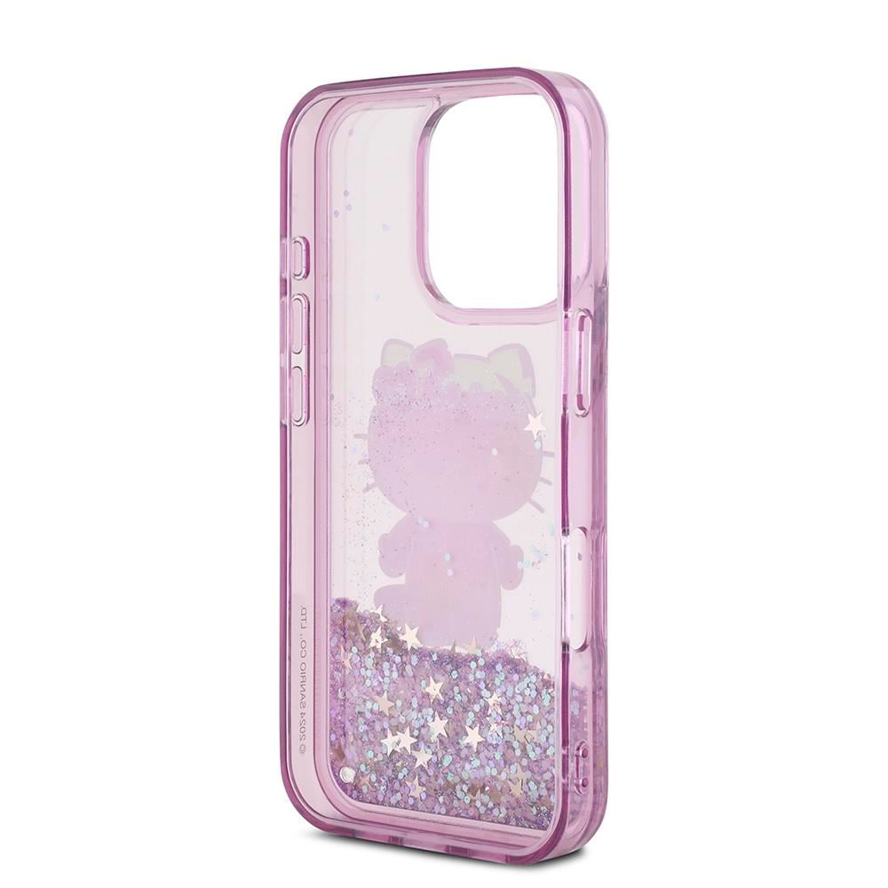 Apple iPhone 16 Pro Case Hello Kitty Original Licensed Liquid Silvery 50th Anniversary Party Cover