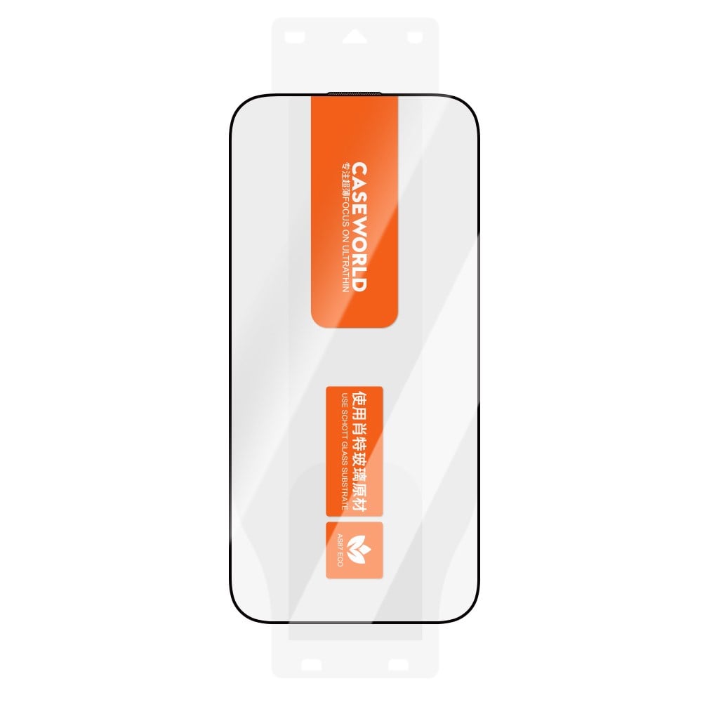 Apple iPhone 16 Pro CaseWorld Ultra-Thin Serisi TMQ HD 0.15mm Schott Sertifikalı Temperli Cam Ekran Koruyucu