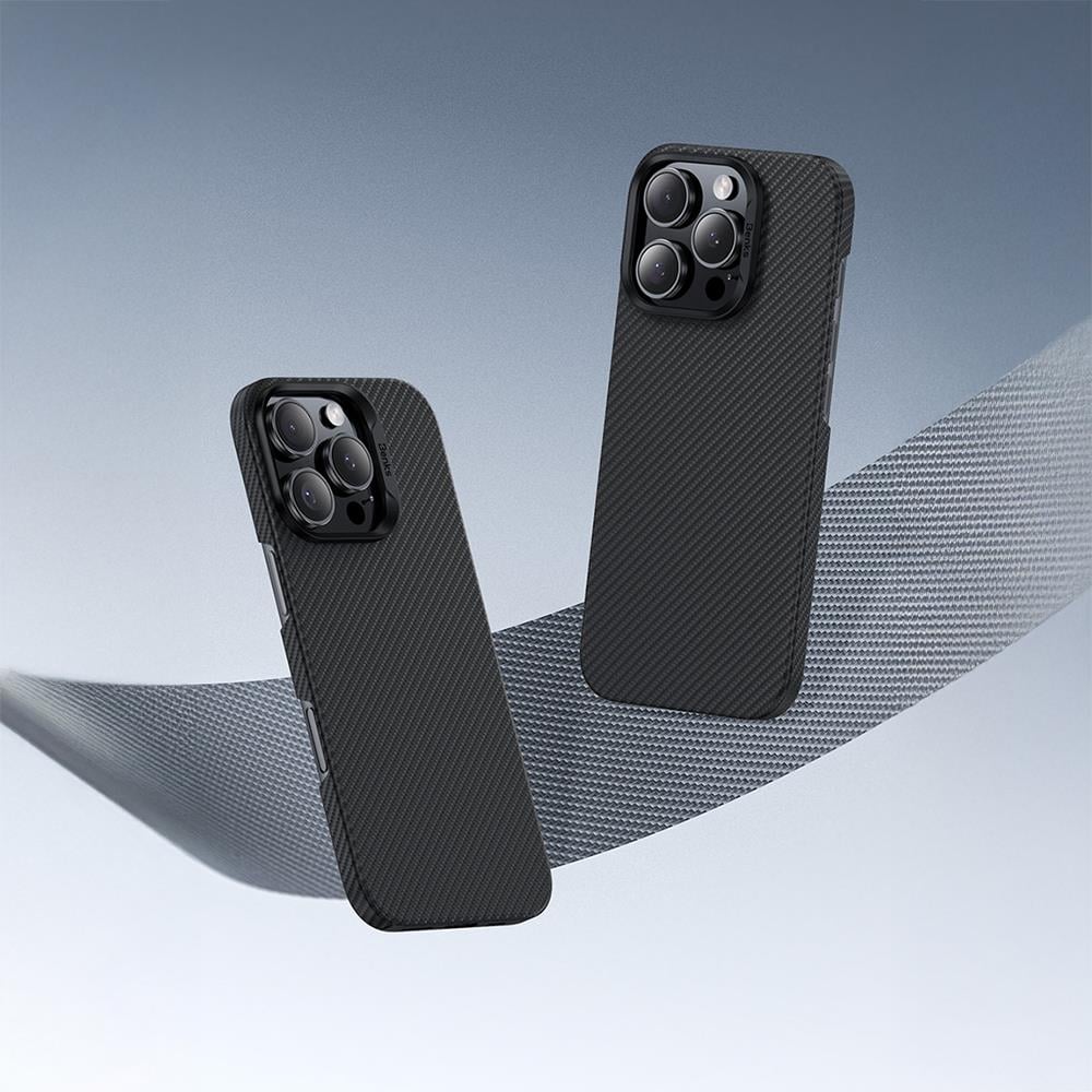 Apple iPhone 16 Pro Kılıf Benks M-safe Şarj Özellikli Metal Kamera Çerçeveli Magnetik ArmorAir 600D Kevlar Fiber Kapak