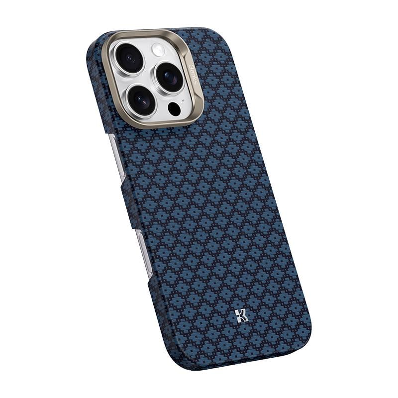 Apple iPhone 16 Pro Kılıf M-Safe Şarj Özellikli Benks ArmorAir ArmorGrid Serisi Kevlar Kapak