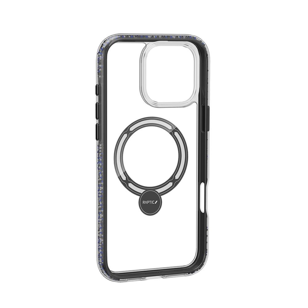 Apple iPhone 16 Pro Kılıf M-safe Şarj Özellikli Raptic AirJoy Serisi Boncuk Tasarımlı 360 Derece Dönebilen Standlı Kapak
