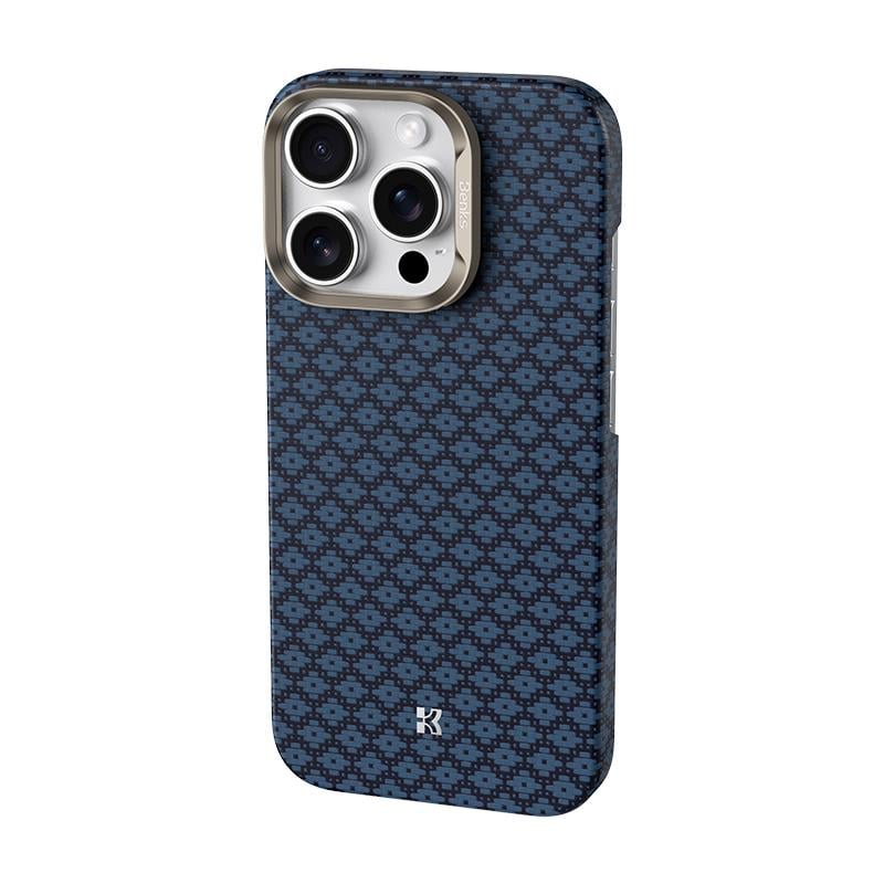 Apple iPhone 16 Pro Kılıf M-Safe Şarj Özellikli Benks ArmorAir ArmorGrid Serisi Kevlar Kapak