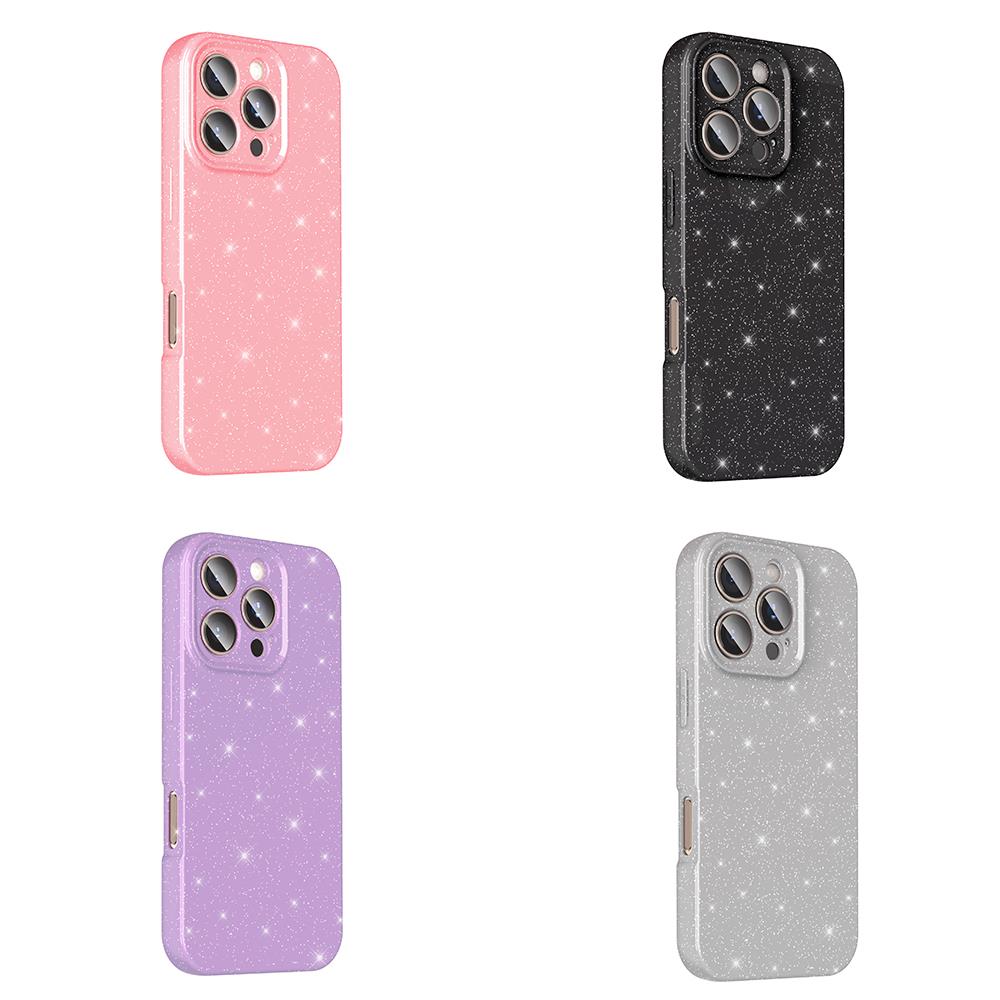 Apple iPhone 16 Pro Max Kılıf Kamera Korumalı Simli Lüks Zore Koton Kapak