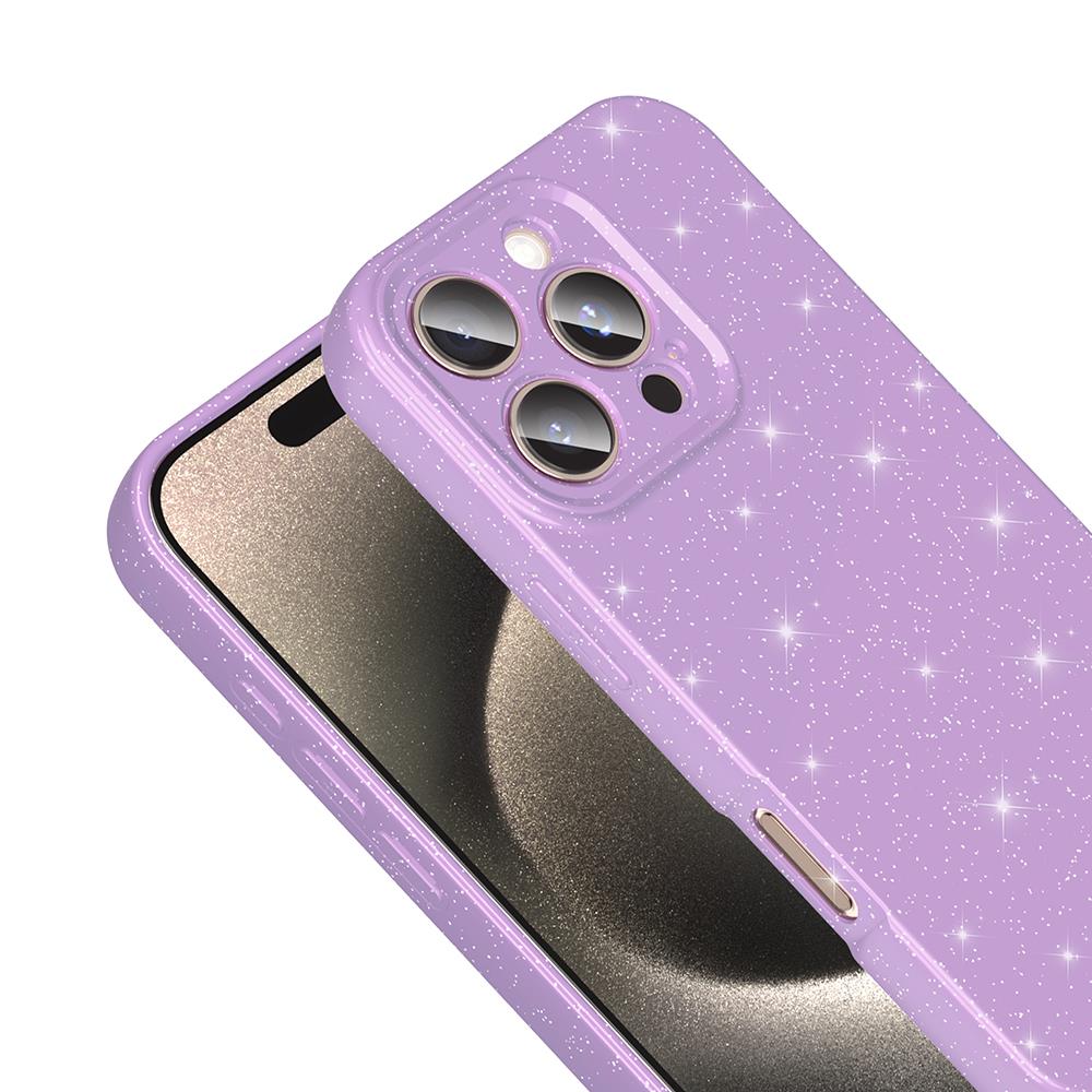 Apple iPhone 16 Pro Max Kılıf Kamera Korumalı Simli Lüks Zore Koton Kapak