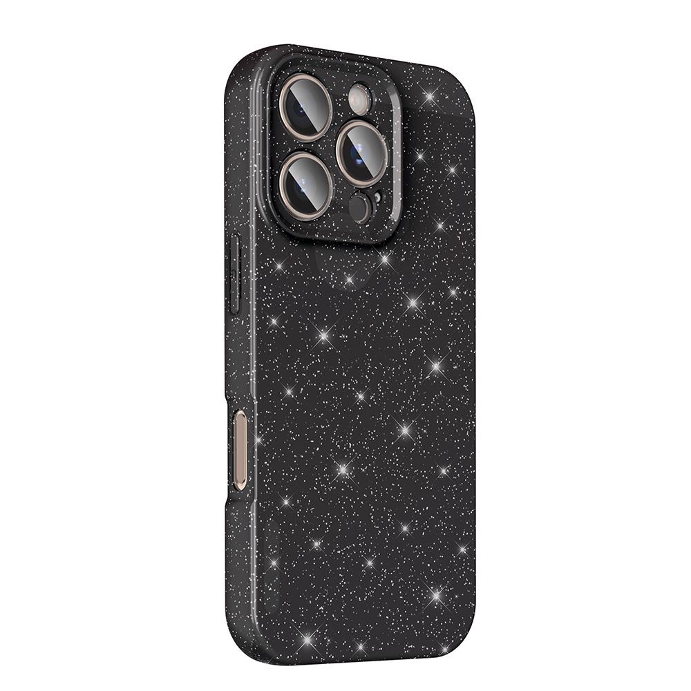 Apple iPhone 16 Pro Max Kılıf Kamera Korumalı Simli Lüks Zore Koton Kapak