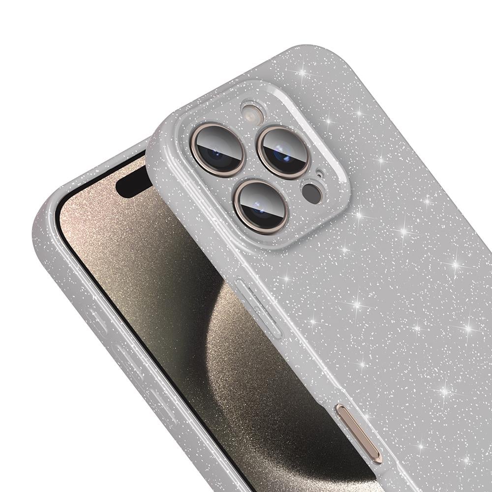 Apple iPhone 16 Pro Max Kılıf Kamera Korumalı Simli Lüks Zore Koton Kapak