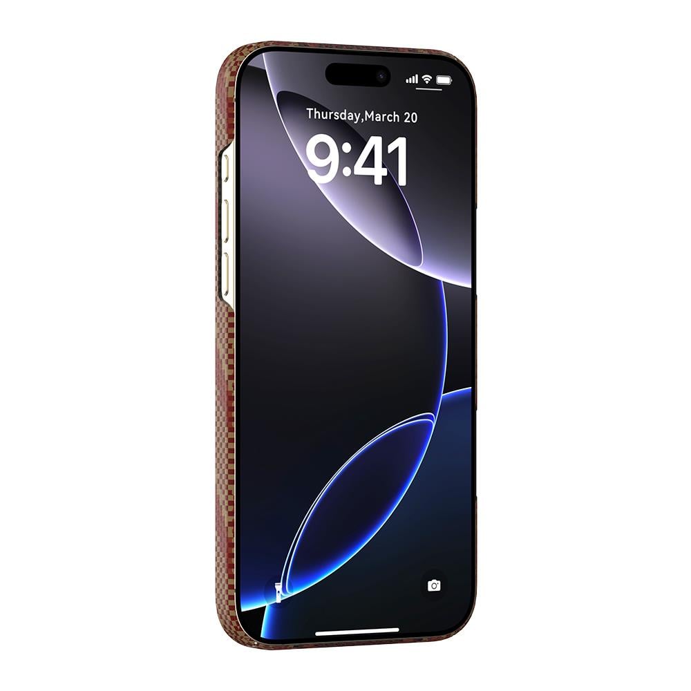 Apple iPhone 16 Pro Max Kılıf M-safe Şarj Özellikli Raptic Aramid Skin Bionic Serisi Kapak
