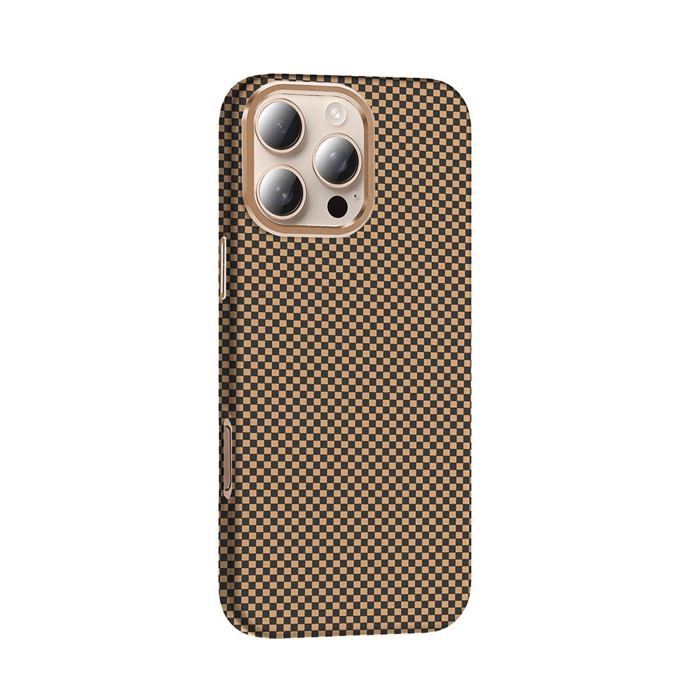 Apple iPhone 16 Pro Max Kılıf Magsafe Şarj Özellikli Karbon Fiber Görünümlü Zore Gros Kapak