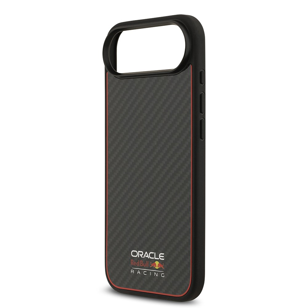 Apple iPhone 17 Air Kılıf Redbull Orjinal Lisanslı M-safe Şarj Özellikli Karbon Fiber Parlayan Logolu Kevlar Kapak