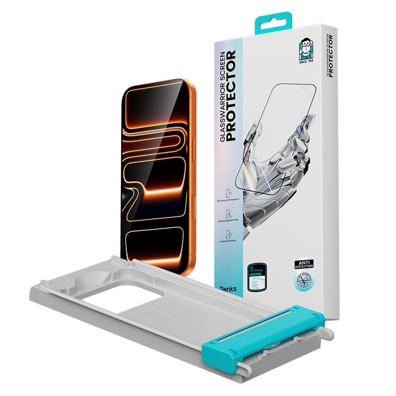 Apple iPhone 17 Benks Glass Warrior 2.0 AR-EZFita Cam Ekran Koruyucu + Kolay Uygulama Aparatı