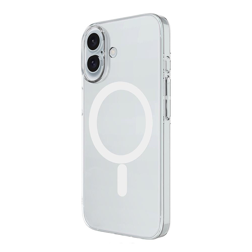 Apple iPhone 17 Kamera Korumalı M-Safe Şarj Özellikli Şeffaf Zore London Sert PC Kapak
