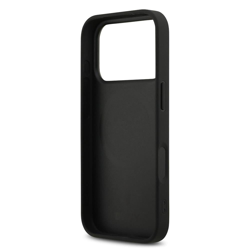 Apple iPhone 17 Pro Kılıf DKNY Orjinal Lisanslı M-safe Şarj Özellikli 3D Yazılı Grid Pattern Kapak