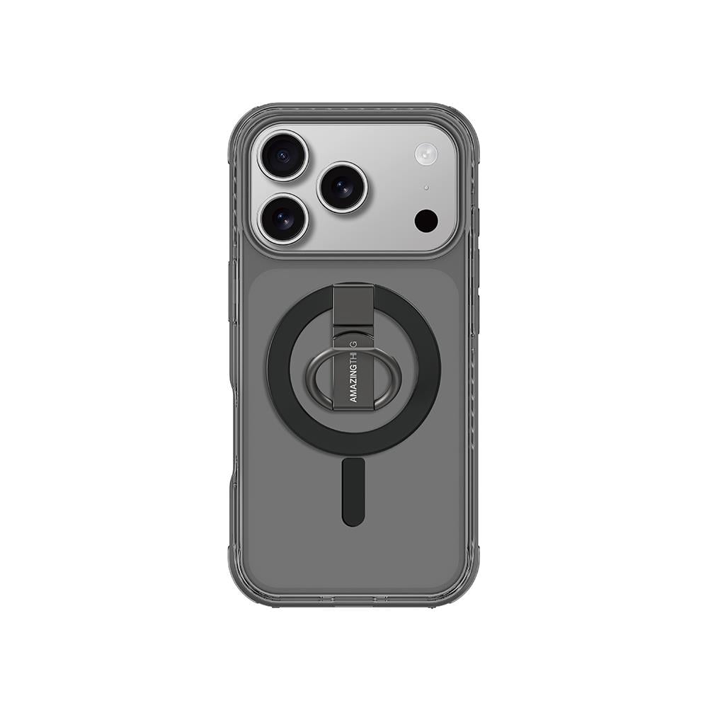 Apple iPhone 17 Pro Kılıf M-safe Şarj Özellikli Yüzük Standlı Amazingthing Titan Pro Serisi Kapak