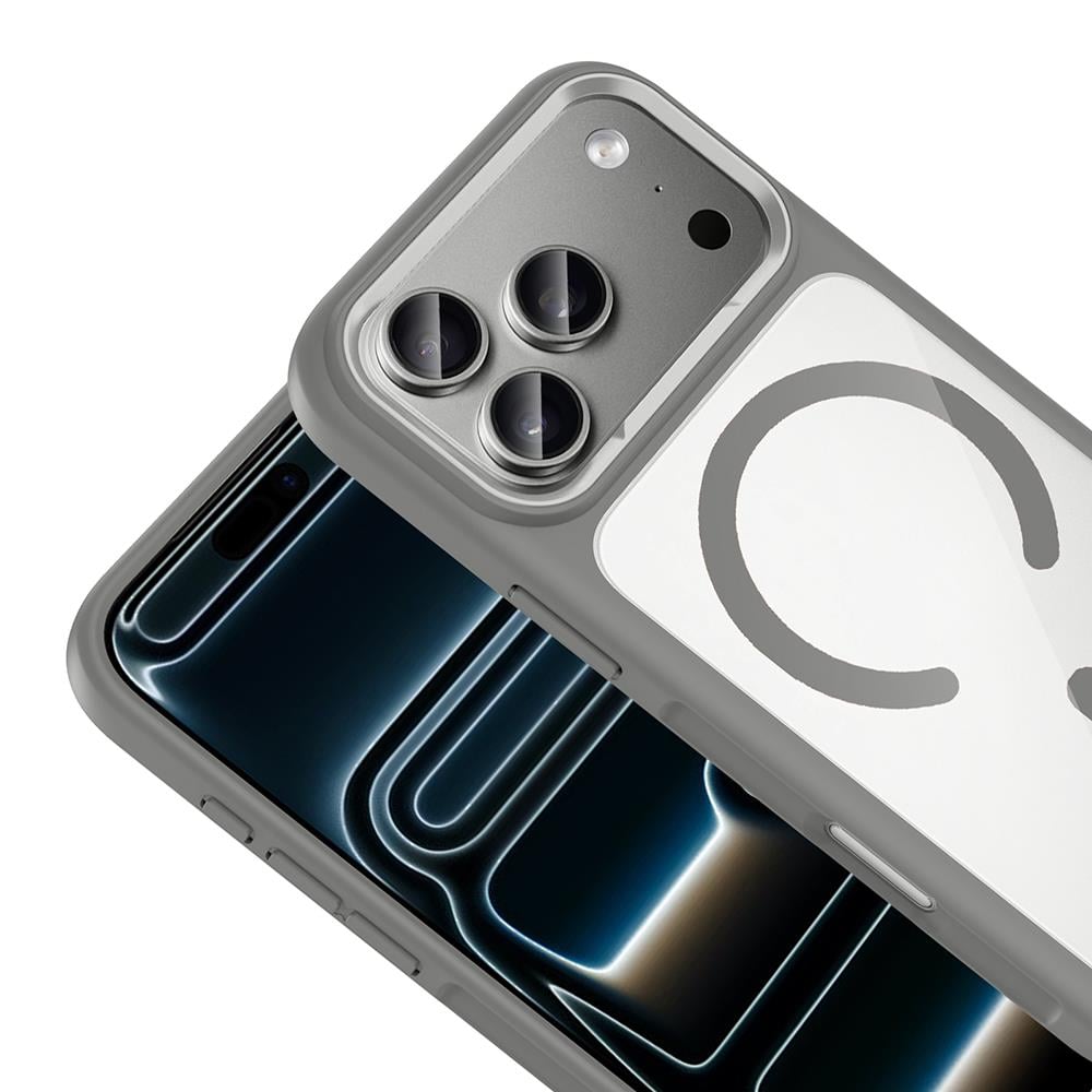 Apple iPhone 17 Pro Kılıf M-Safe Şarj Özellikli Metal Kamera Çerçeveli Zore Tiko Kapak