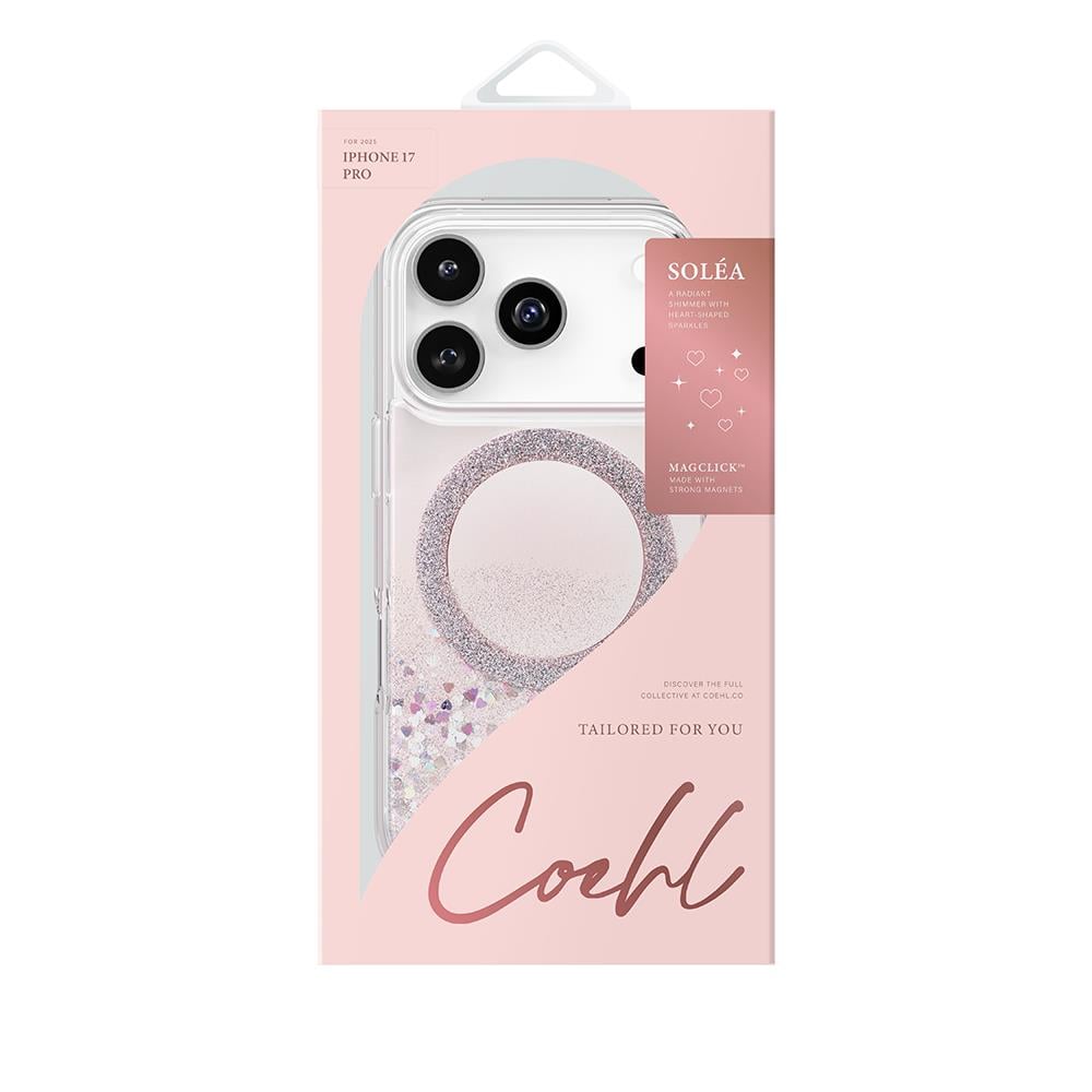 Apple iPhone 17 Pro Kılıf M-safe Şarj Özellikli Parlak Halkalı Coehl Solea Kapak