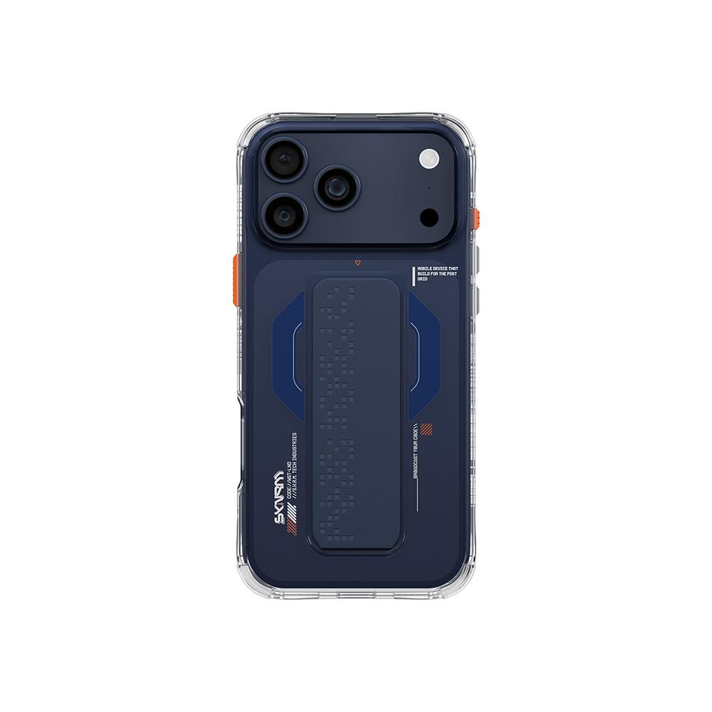 Apple iPhone 17 Pro Kılıf M-Safe Şarj Özellikli Airbag Tasarımlı Standlı Skinarma Haxa Kapak