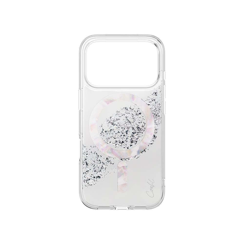 Apple iPhone 17 Pro Kılıf M-safe Şarj Parlak Kristal Desenli Coehl Crystelle Kapak