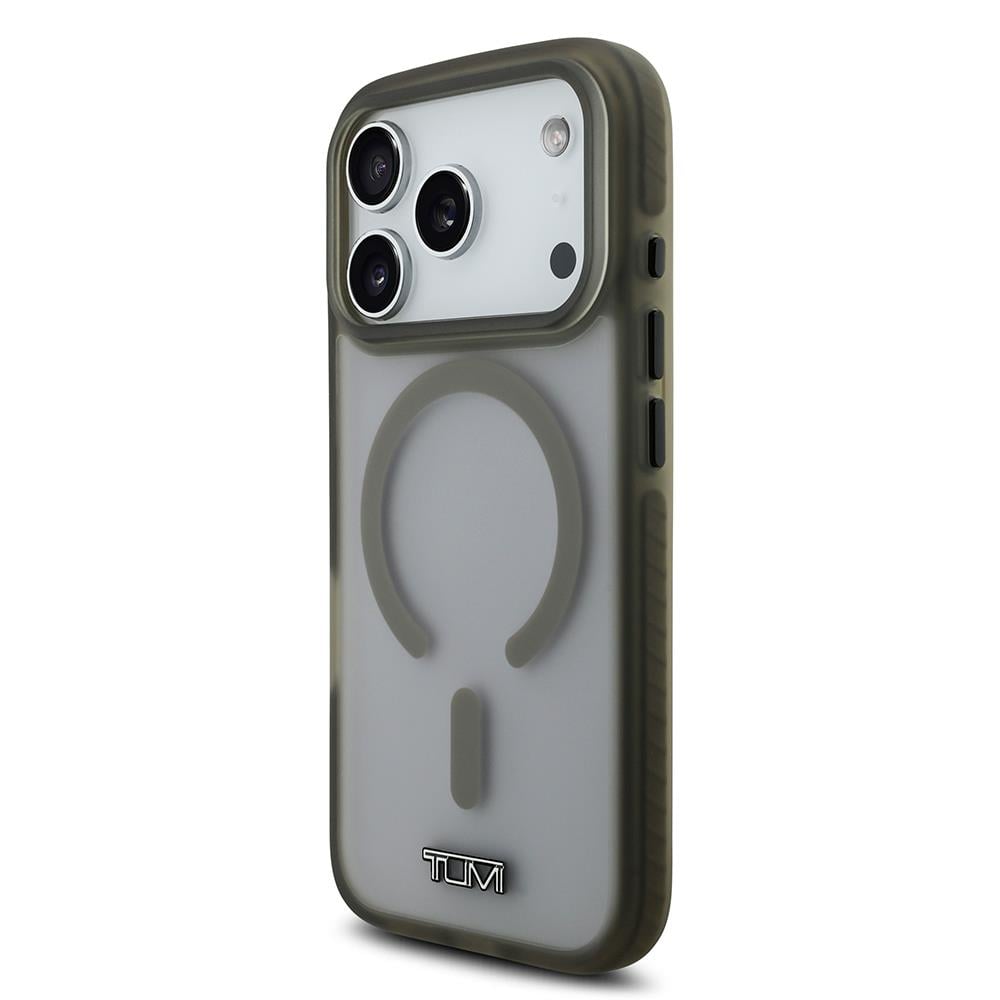 Apple iPhone 17 Pro Kılıf TUMI Orjinal Lisanslı M-safe Şarj Özellikli Buzlu Transparan Kapak