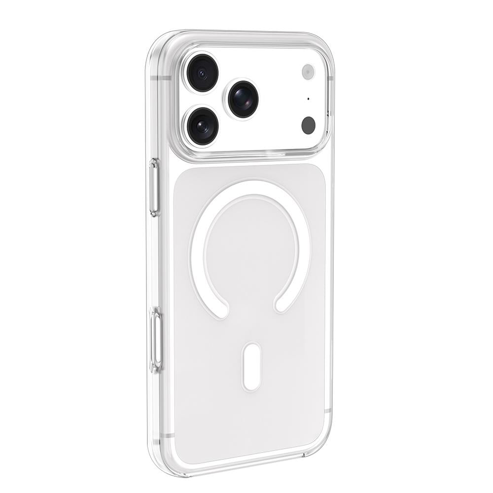 Apple iPhone 17 Pro Kılıf Zore Wireless Şarj Özellikli Şeffaf Orjin Kapak