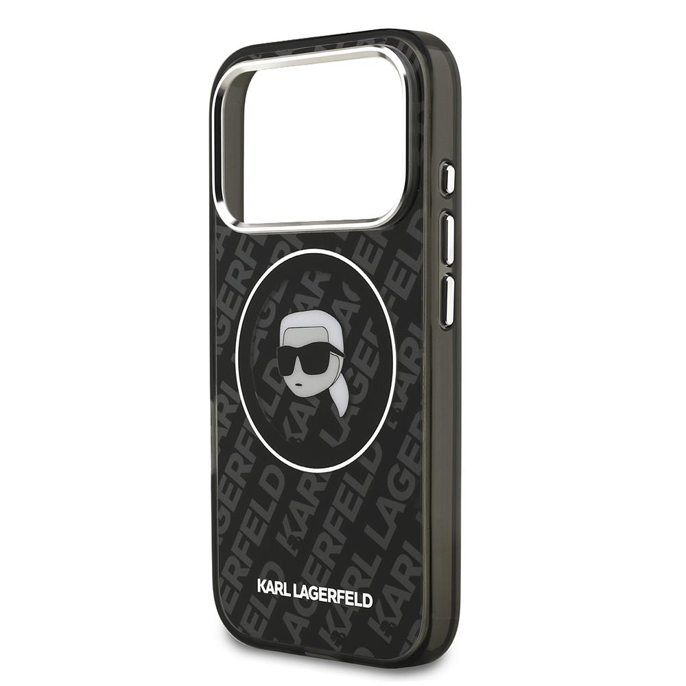 Apple iPhone 17 Pro Max Kılıf Karl Lagerfeld Orjinal Lisanslı IML Baskılı KL Heads Kapak