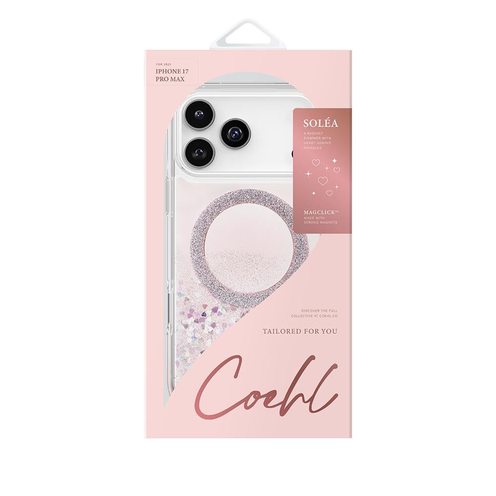 Apple iPhone 17 Pro Max Kılıf M-safe Şarj Özellikli Parlak Halkalı Coehl Solea Kapak