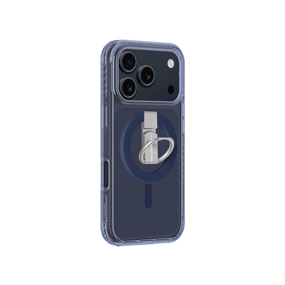 Apple iPhone 17 Pro Max Kılıf M-safe Şarj Özellikli Yüzük Standlı Amazingthing Titan Pro Serisi Kapak