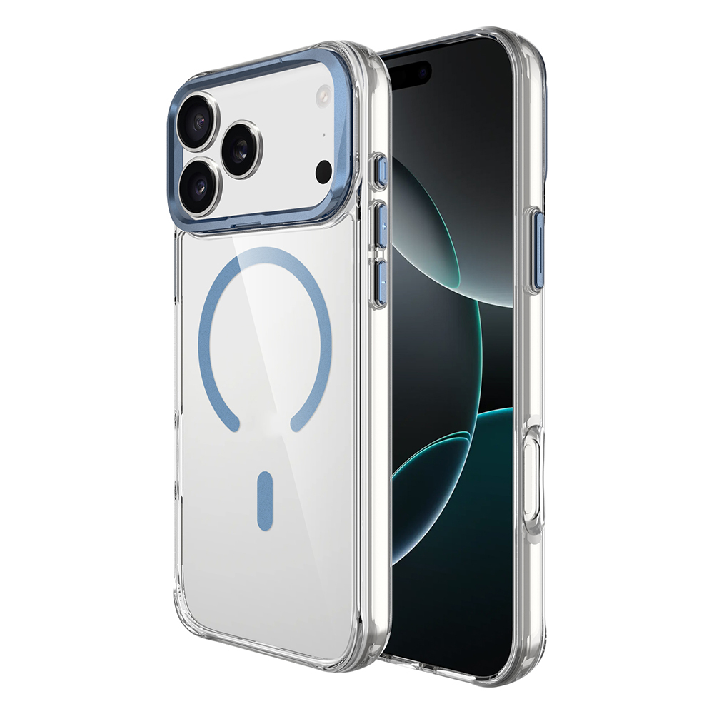 Apple iPhone 17 Pro Max Kılıf M-safe Şarj Özellikli Airbagli Kamera Standlı Zore Azor Kapak
