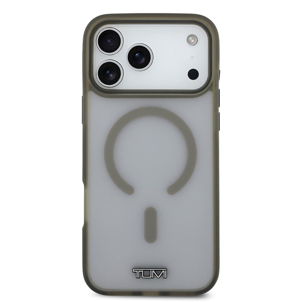 Apple iPhone 17 Pro Max Kılıf TUMI Orjinal Lisanslı M-safe Şarj Özellikli Buzlu Transparan Kapak