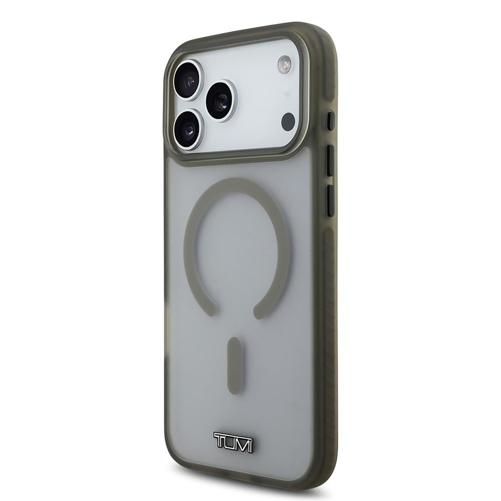 Apple iPhone 17 Pro Max Kılıf TUMI Orjinal Lisanslı M-safe Şarj Özellikli Buzlu Transparan Kapak